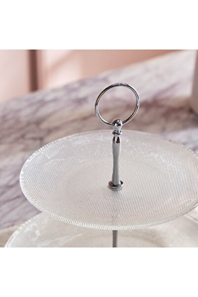 Home Box Vintage 2-Tier Cake Platter