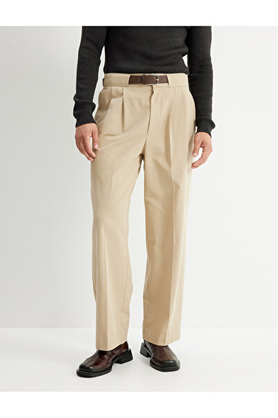 Koton Bavlněné chino kalhoty - pásek a detail kapsy