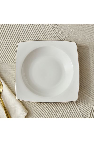 Home Box Peace Square Soup Plate - 28.5 cm