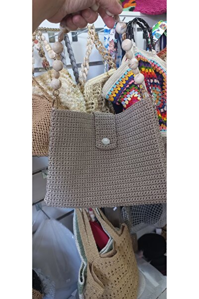 EFİL Simli vizon canta