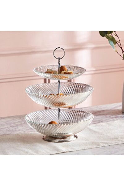 Home Box Vintage 3-Tier Bowl Platter