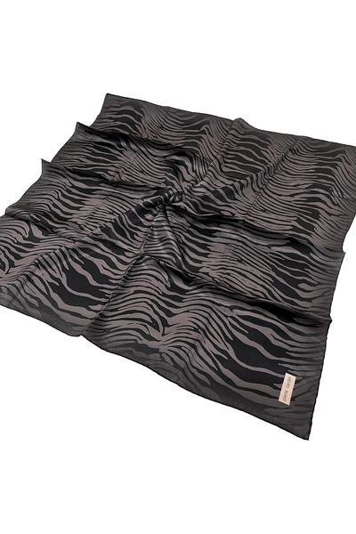 Pierre Cardin Μαύρο μεταξωτό φουλάρι - 8652230-314 Brown Sura