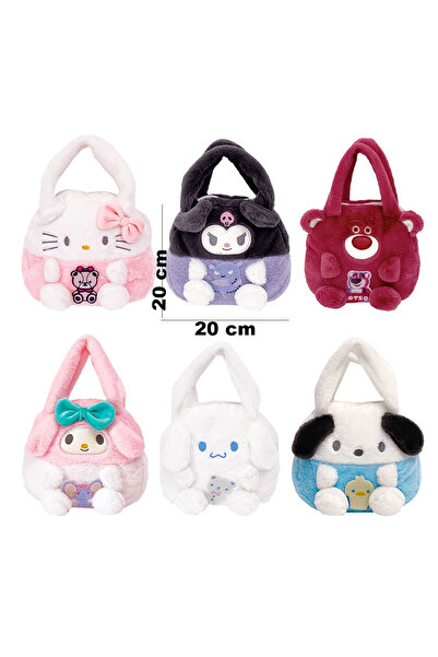 Toyaş Lotso Bear Plush Bag Cross Shoulder Plush Bag Cute Plush Hand Bag