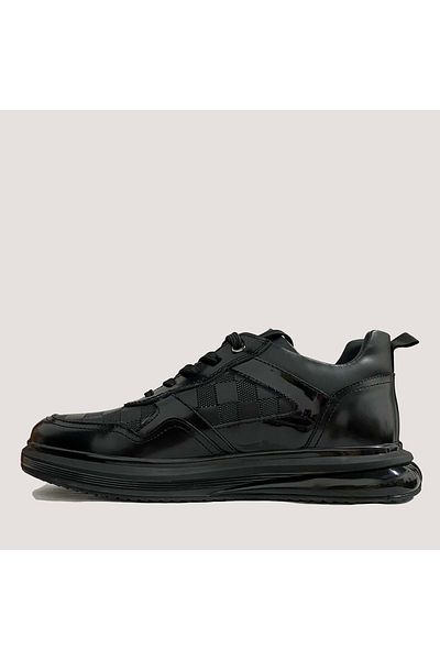 MARCOMEN 20141 Men's Leather Imported Casual Shoes - Black - 41