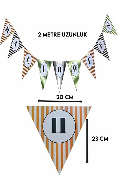 Parti dolabı Halloween Halloween ριγέ πολύχρωμο Halloween Banner Flag Στολίδι για πάρτι 2 μέτρα
