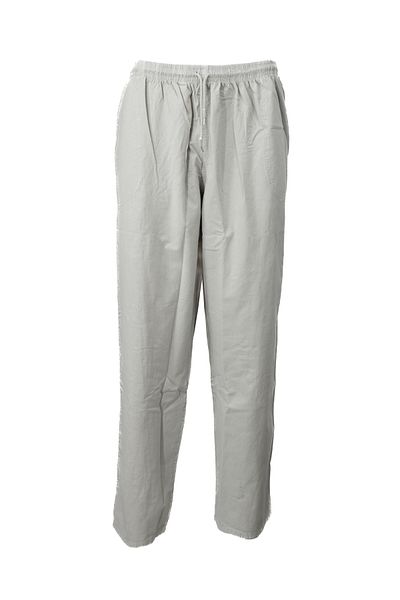 Oppland Pantaloni pentru bărbați din țesătură din bumbac pur 100%, picior drept, cu buzunare laterale, cu șireturi, cu potrivire relaxată