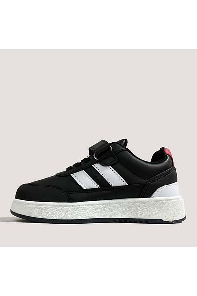 M.P. 3310 Children's Daily Casual Shoes - Black-White - 33