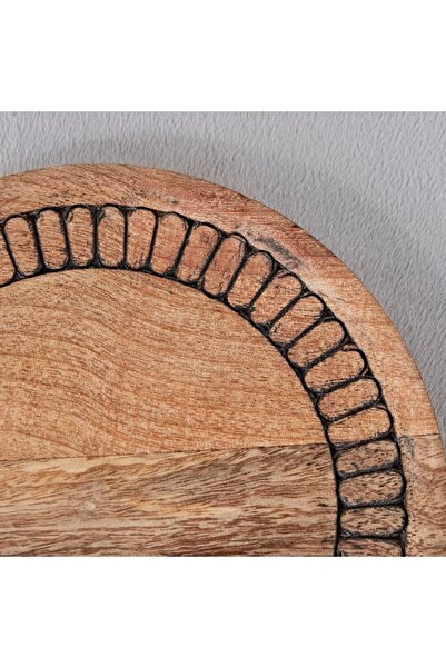 Home Box Earthy Vibe Wooden Plate - 23 cm