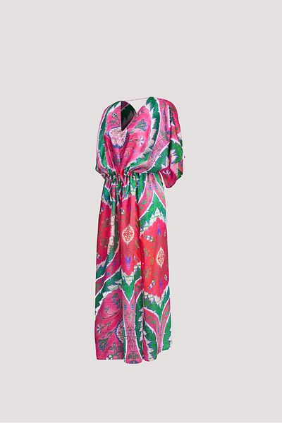 Nomads Felt İkat 21 Print Low-Cut Dress
