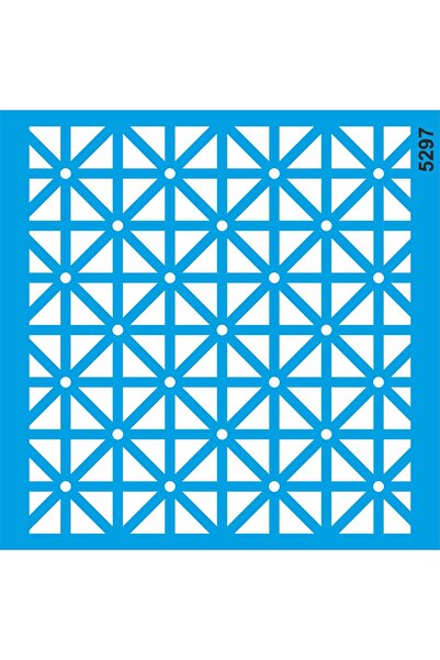 StencilSepeti Geometric Patterned 30X30 Stencil Painting Template