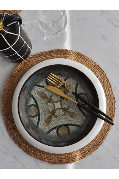 M'art Home Bergama Porselen Sunum-Servis Tabağı