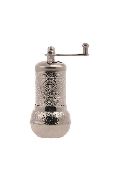 Saray Ottoman handicraft Zamak Bulk Pepper Mill White