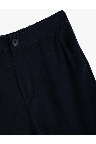 Koton Παντελόνι καμβά για κορίτσια Navy Blue - 5wkg40001aw