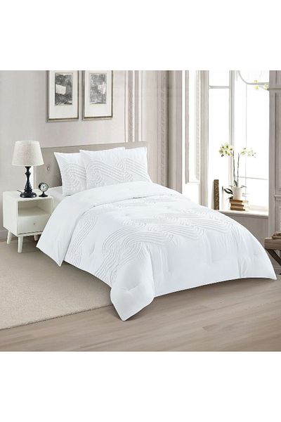 Home Box Spiral Twin 3-Piece Comforter Set - 160x220 cm