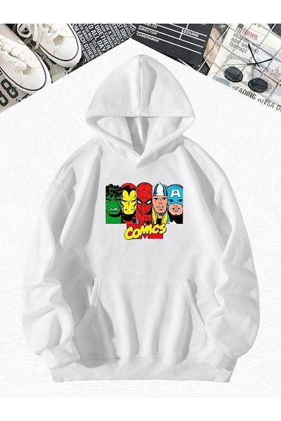 BENROMA ΠΑΙΔΙΚΑ COMICS ΕΚΠΤΩΜΕΝΗ ΦΟΥΤΕΡ UNISEX MOLD με κουκούλα