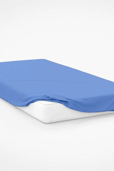 Evony Elastic Cotton Combed Bed Sheet Blue 180x200 Cm