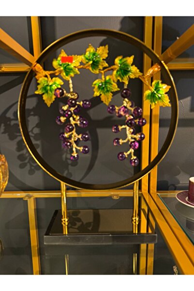 emay konsept SALON DEKORASYONU ÜZÜM SALKIMI OBJE 40 CM YÜKSEKLİK 30 CM EN