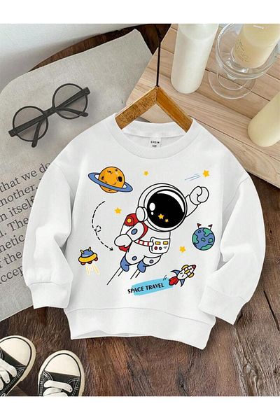 BENROMA ΠΑΙΔΙΚΟ ΦΟΥΤΕΡ ΜΕ ΠΟΔΗΛΑΤΟ ΛΑΙΜΟ SPACE PRINTED