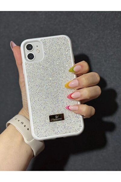 Vision iPhone 12 &12 PRO Uyumlu Parlak Pırlanta Taşlı Elmas Pullu Işıltılı Parıltılı Lux Kılıf ,Kapak