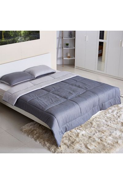 Home Box Bristol 3-Piece Twin Reversible Comforter Set - 160x220 cm