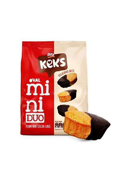 BİFA KEKS Mini Oval Kek Sade Ve Kakaolu 170 gr X 2 Adet