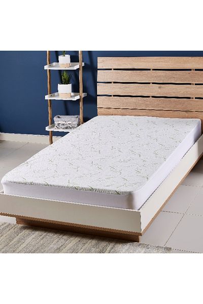 Home Box Bamboo Waterproof Twin Mattress Protector - 120x200 cm