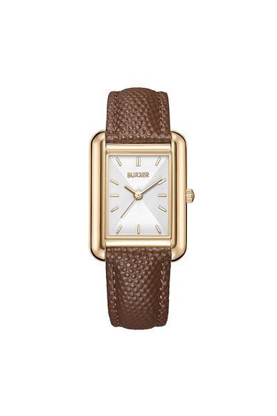 Burker Damenuhr Olivia Gold Braun Leder