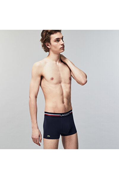Lacoste Active Erkek 3'lü Lacivert/Kırmızı/Gri Boxer