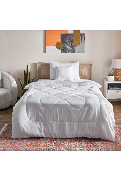 Home Box Andorra 4-Piece Twin Microfiber Comforter Set - 160x220 cm