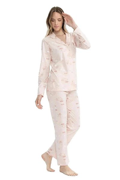 U.S. Polo Assn. Us Polo Assn. 17121 - Star Patterned Long Sleeve Shirt and Pajama Set