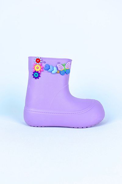 Zerenyus Lilac Girl's Rain Boots-boots - Αδιάβροχα