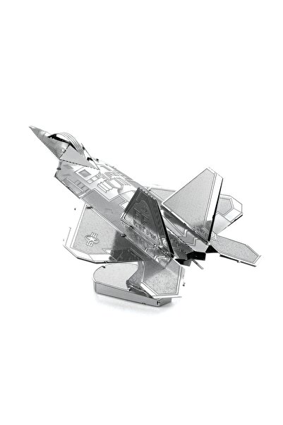 DIY 3D Metal Puzzle F22 Raptor Savaş Uçağı Hediyelik Maket 14+ Yaş