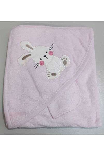 Sönmez Baby TAVŞANLI HAVLU SİLGİ ELDİVENLİ BANYO BEBE HAVLUSU