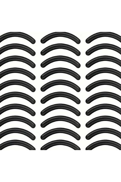miatamer 10Pcs Eyelash Curler Replacement Pads, Black Silicone Rubber Replacement Pads