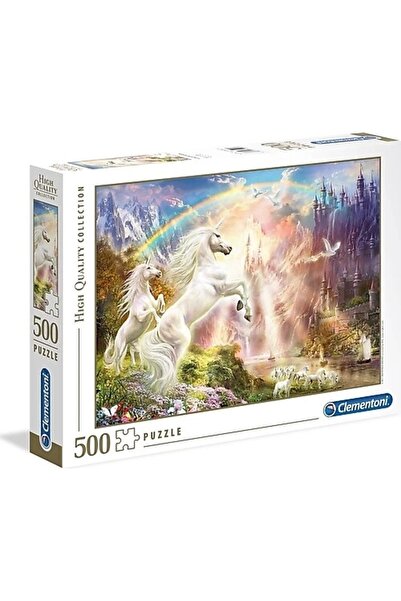 Genel Markalar 35054 Yetişkinler Puzzle Gün Batımında Tek Boynuzlu Atlar (Sun...