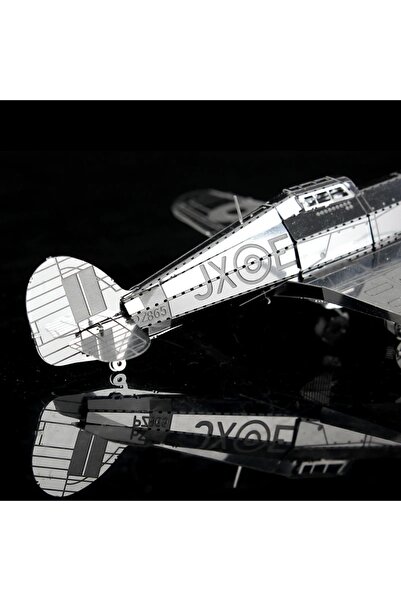 DIY Dıy 3d Metal Puzzle Japon Savaş Uçağı Hawker Hurricane Hediyelik Maket