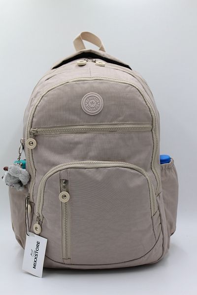 Bevitton Țesătură rezistentă la apă, culoare bej, rucsac de școală unisex de dimensiuni mari și geantă de călătorie / 1700