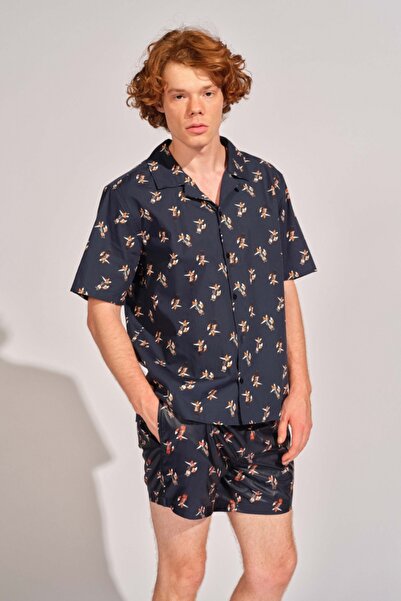 Ruck & Maul Lacivert Erkek Deniz Şortu