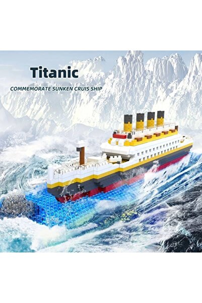 BUILDING BLOCK Titanic 3D Lego BULDING BLOCKS 609 Parça 12+ YAŞ Puzzle Tekne Gemi Hediye