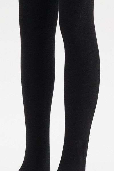 Katia&Bony Cotton Black Children's Pantyhose