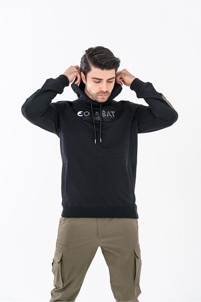 Combat Tactical Μπλουζάκι με στάμπα με μακρύ μανίκι με λαιμόκοψη με λαιμόκοψη με λαιμόκοψη Casual Basic φούτερ - 906