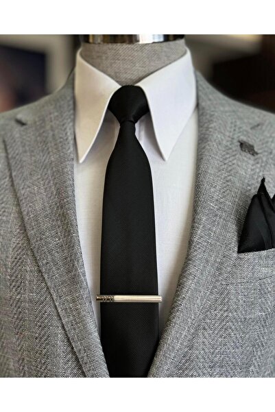 TerziAdemAltun İtalyan stil slim fit mono yaka erkek ceket siyah T11535