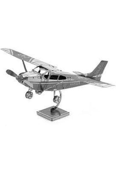 DIY 3D Metal Puzzle Senna Skyhawk Uçak Hediyelik Maket 14+ Yaş