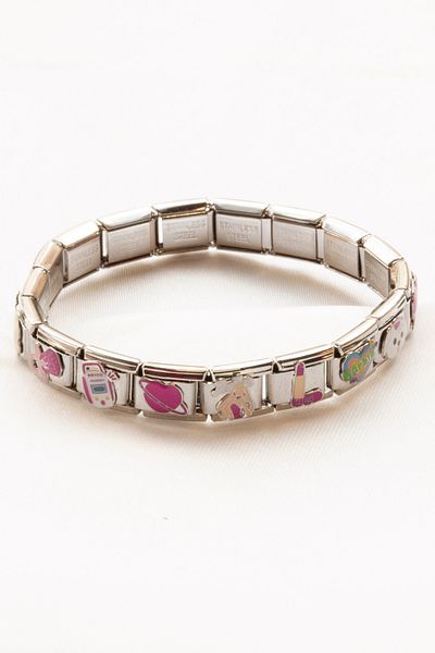 Nearsis Italian Charm Bracelet - Special Series with 18 Charms