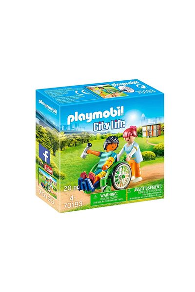 Playmobil مريض على كرسي متحرك