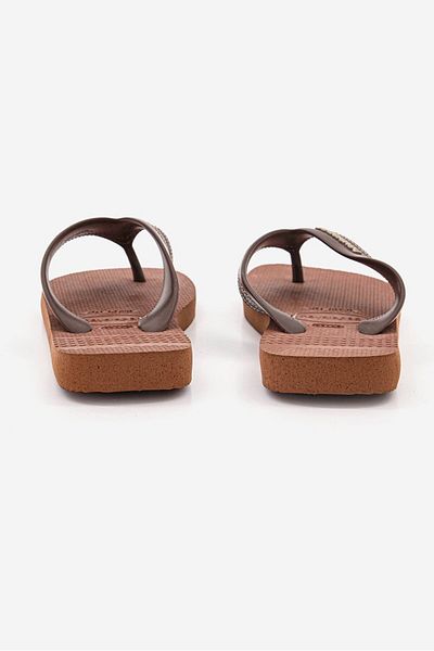 Havaianas شبشب رجالي بشعار العلامة التجارية الهجين، لون صدئ