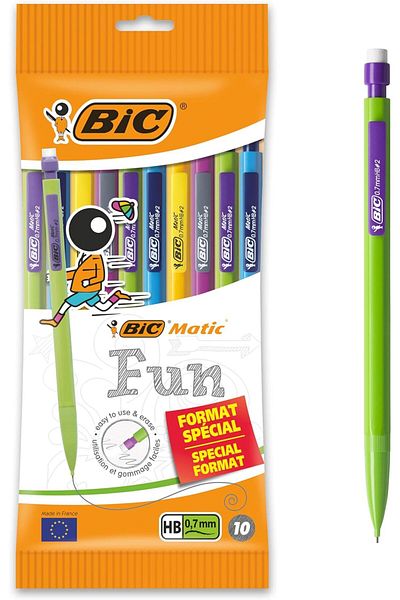 STOREMAX Ntwork Matic Combo Fun 0.7 Tip Pen 10-Piece Bag, Versatile Pen in Different Colors, Pen Inside 3