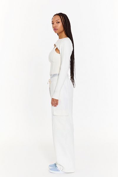 ŞEBNEM GÜNAY White Super Crop Bolero
