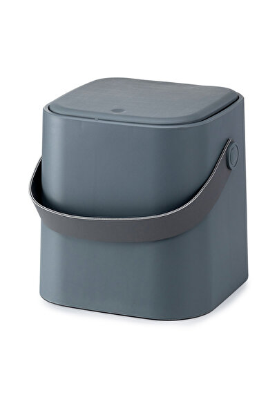 netteucuzluk 4 Liter Countertop Kitchen Magician Trash Can - Smart Lid, with Handle and Lock System