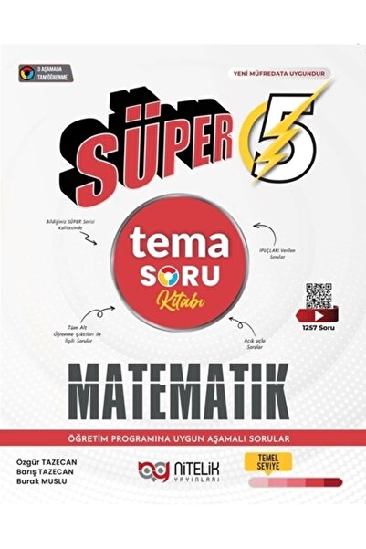 Nitelik Yayınları 5.sınıf Süper Matematik Tema Soru Kitabı